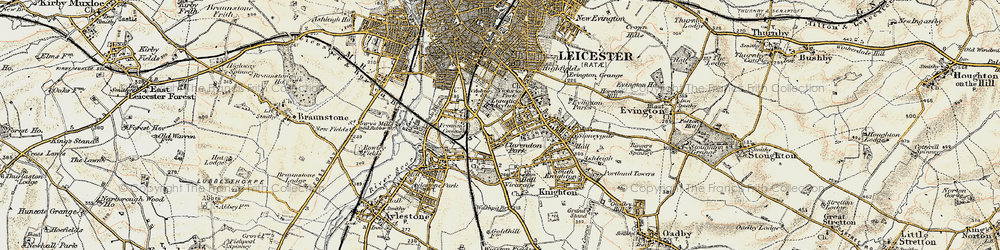 Old map of Clarendon Park in 1901-1903
