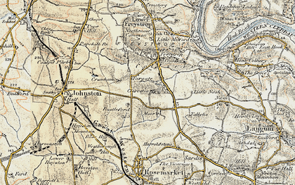 Old map of Clareston in 1901-1912