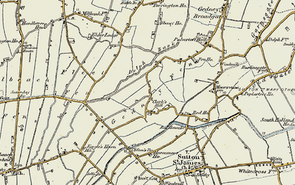 Old map of Clark's Hill in 1901-1902