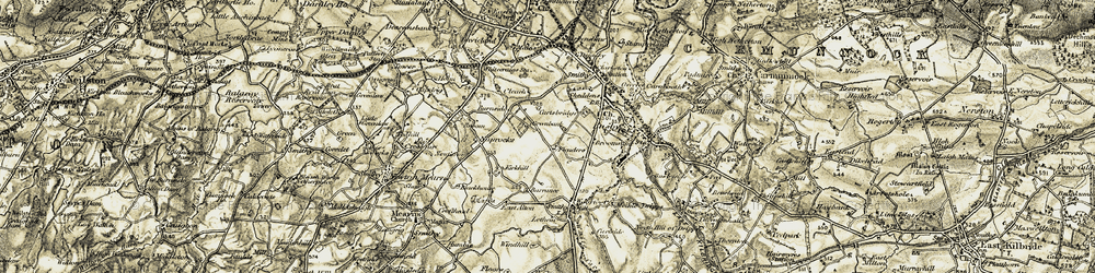 Old map of Barrance in 1904-1905