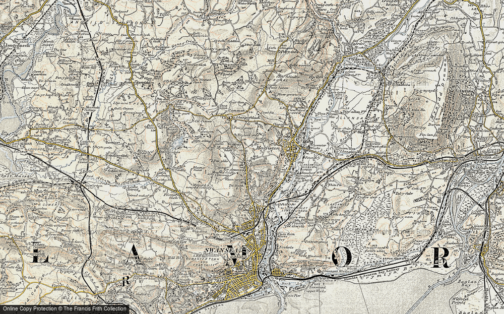 Old Map of Clase, 1900-1901 in 1900-1901