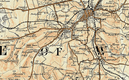 Old map of Clatterford in 1899-1909