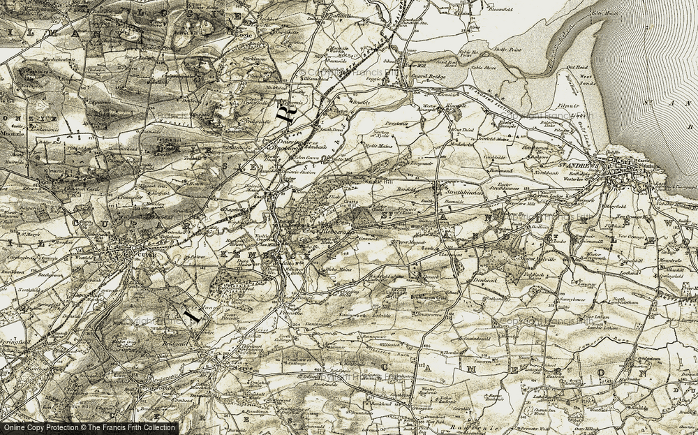 Old Map of Clatto, 1906-1908 in 1906-1908