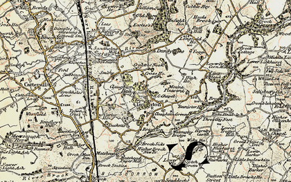 Old map of Brow Top in 1903-1904