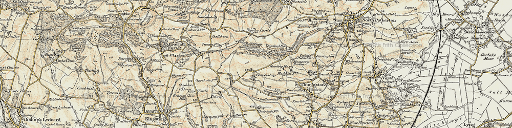 Old map of Clavelshay in 1898-1900