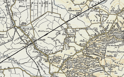 Old map of Claverham in 1899