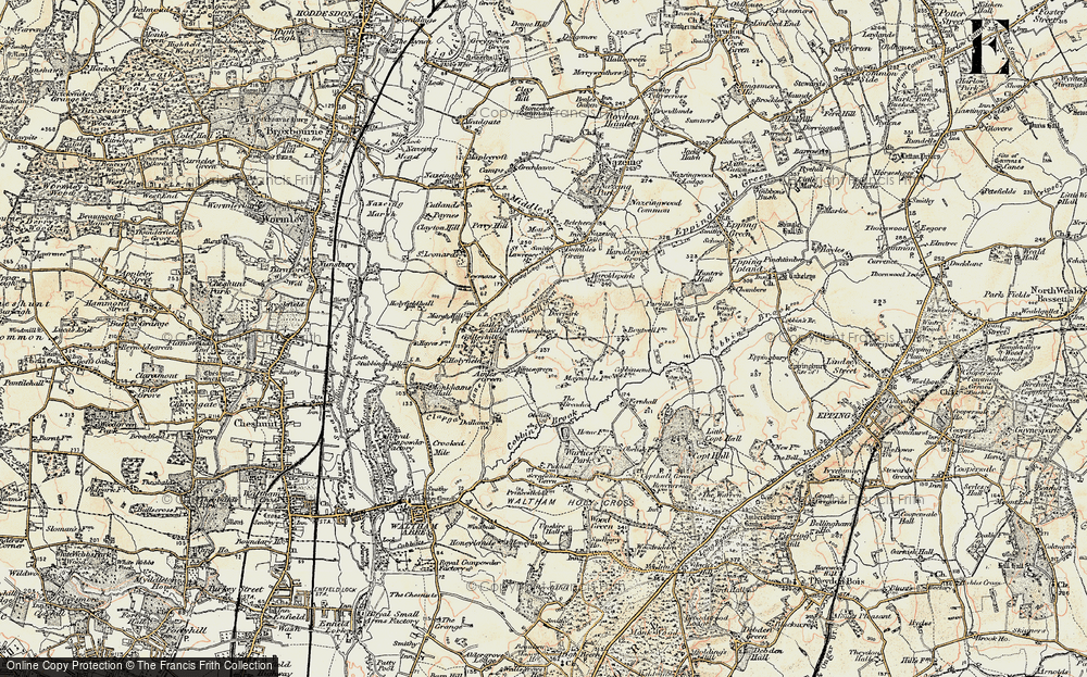 Old Map of Claverhambury, 1897-1898 in 1897-1898
