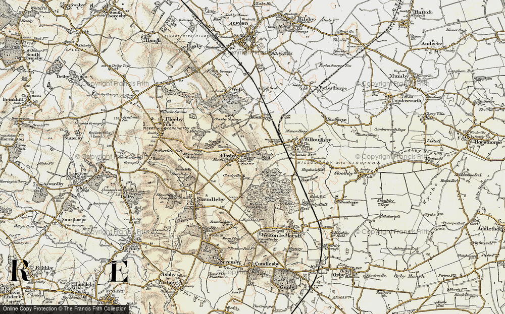 Old Map of Claxby St Andrew, 1902-1903 in 1902-1903