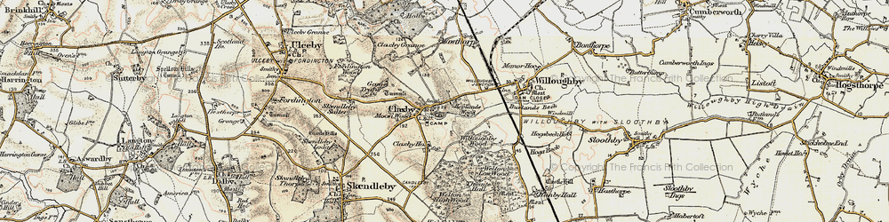Old map of Claxby St Andrew in 1902-1903