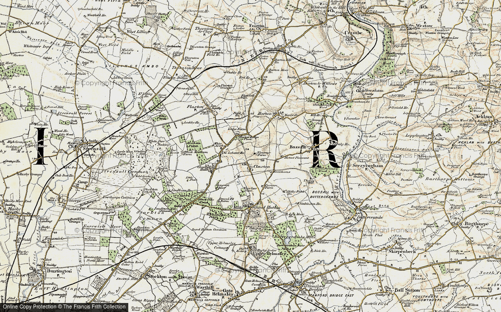 Old Map of Historic Map covering Aldby Field Ho in 1903