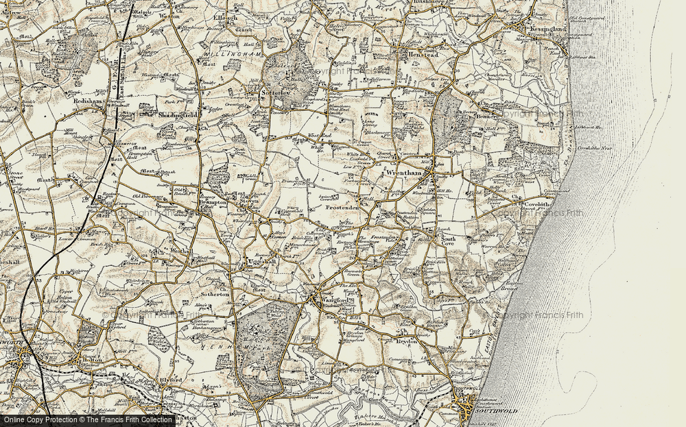 Old Map of Clay Common, 1901-1902 in 1901-1902