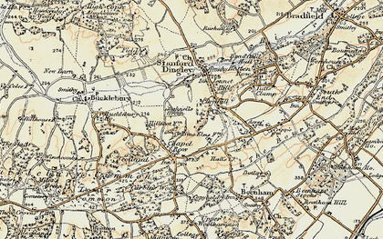 Old map of Bushnells Green in 1897-1900