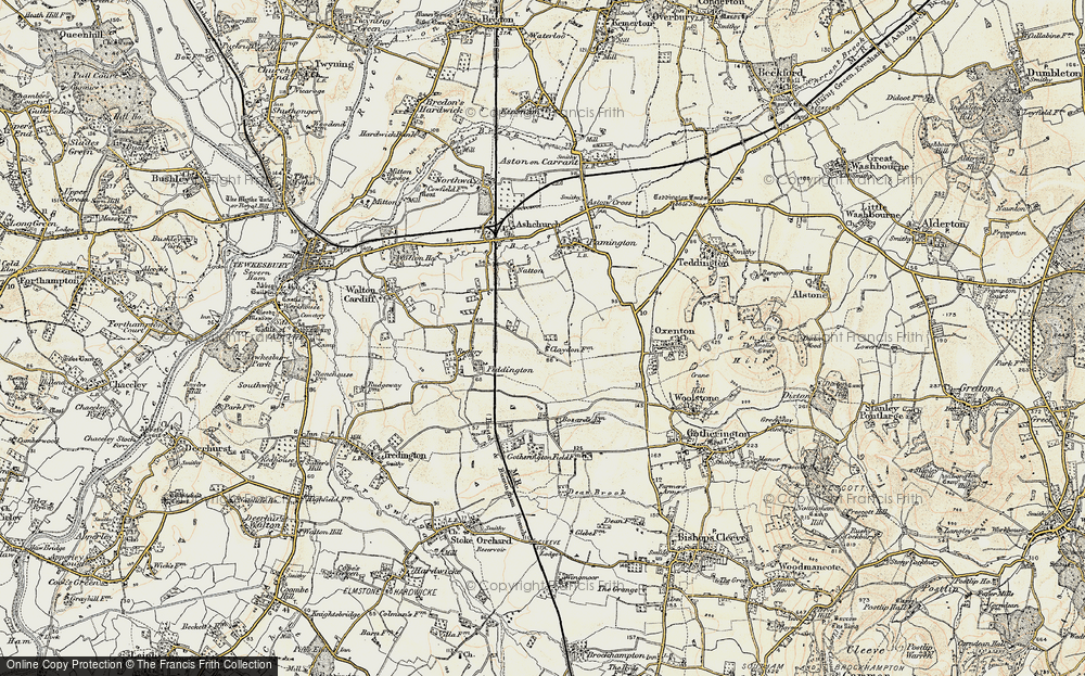 Old Map of Claydon, 1899-1900 in 1899-1900