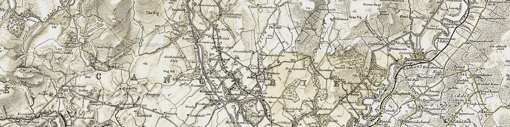 Old map of Albierig in 1901-1904
