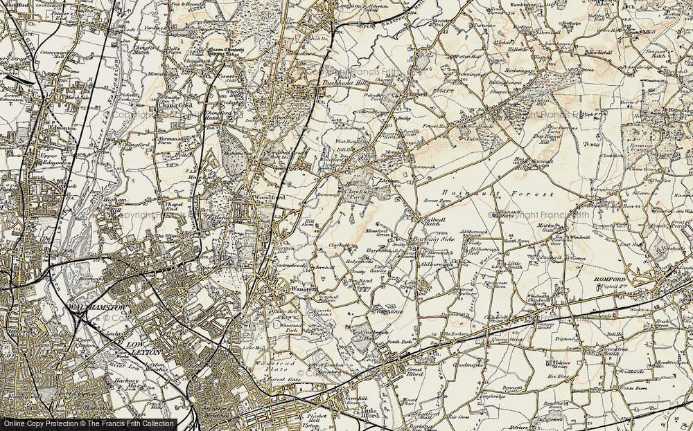 Old Map of Clayhall, 1897-1898 in 1897-1898