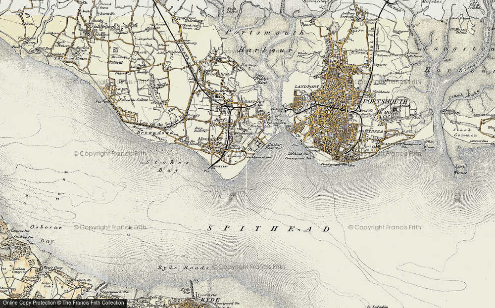 Old Map of Historic Map covering Fort Monckton in 1897-1899