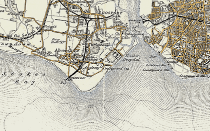 Old map of Fort Monckton in 1897-1899