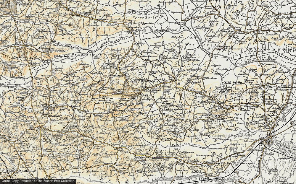 Old Map of Clayhill, 1898 in 1898