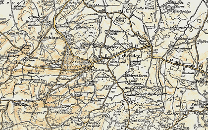 Old map of Clayhill in 1898