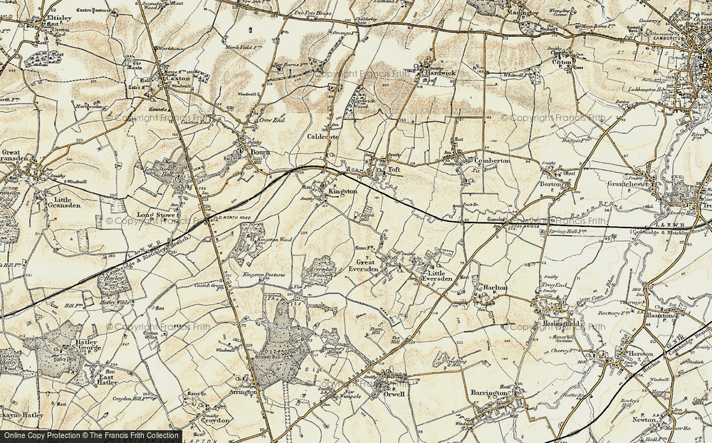 Old Map of Claypit Hill, 1899-1901 in 1899-1901