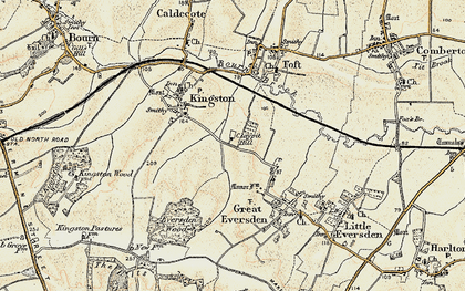 Old map of Claypit Hill in 1899-1901