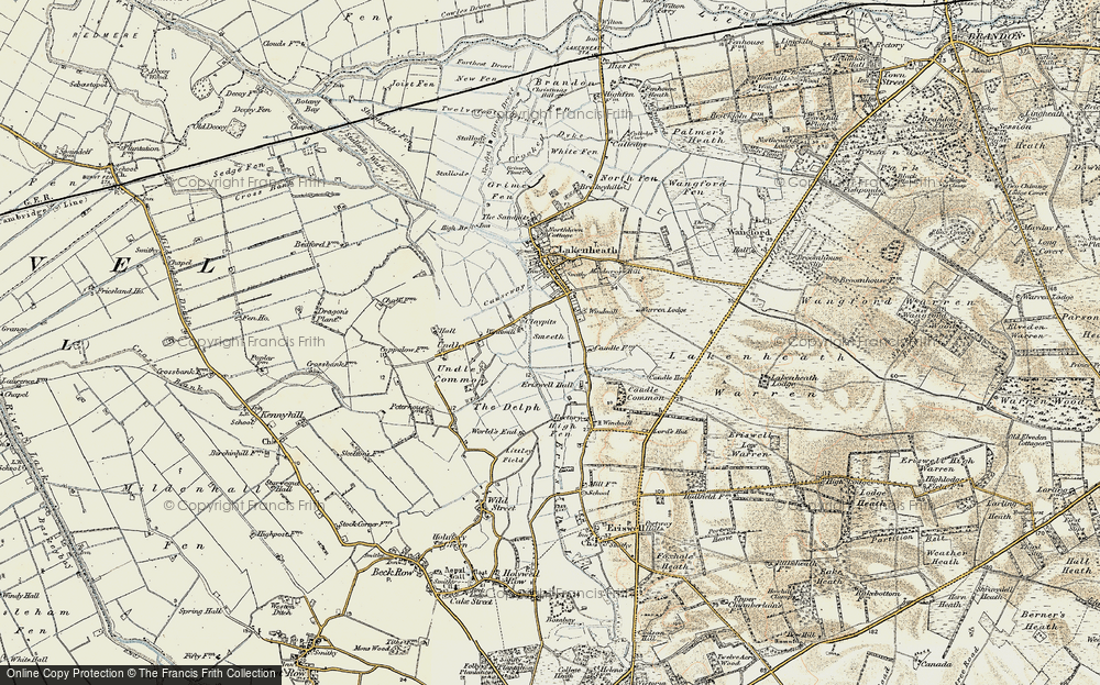 Old Map of Claypits, 1901 in 1901