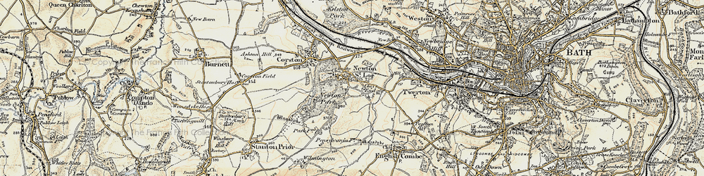 Old map of Clays End in 1899
