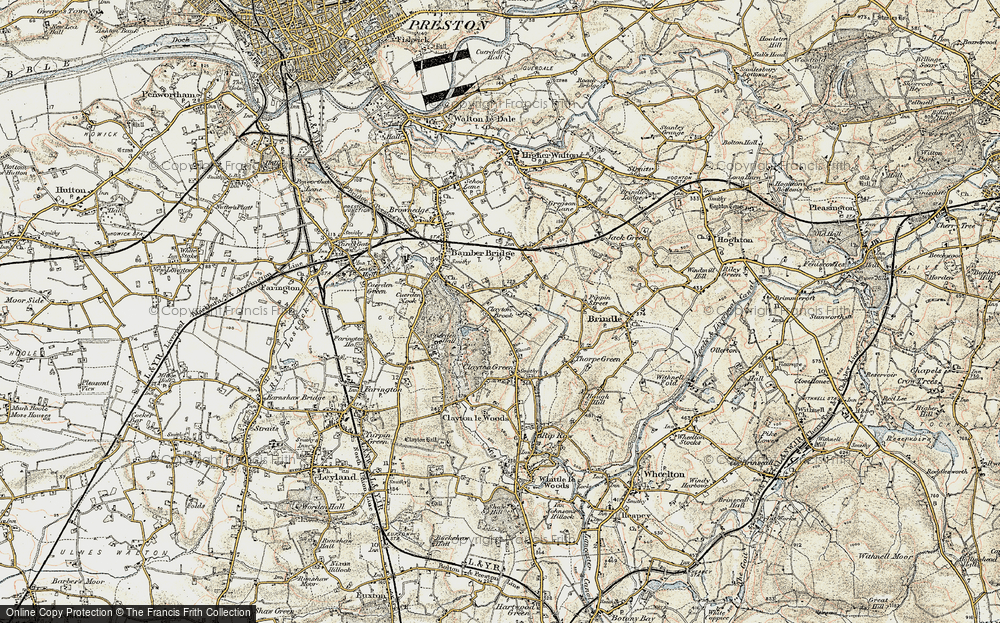 Old Map of Clayton Brook, 1903 in 1903