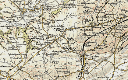 Old map of Clayton Le Dale in 1903
