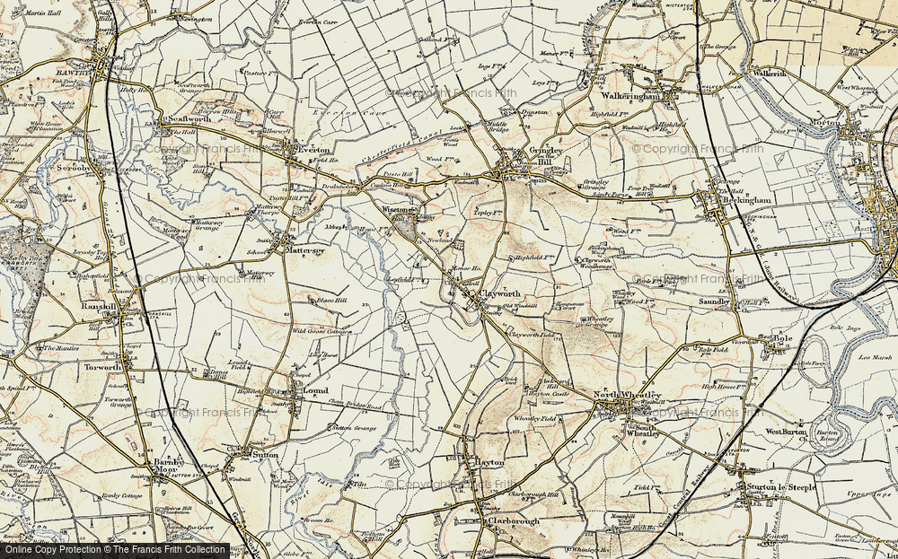 Old Map of Clayworth, 1903 in 1903