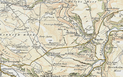 Old map of Cleaburn in 1903-1904