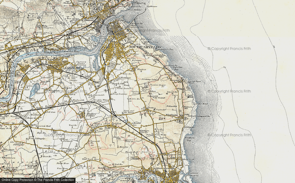 Old Map of Cleadon Park, 1901-1904 in 1901-1904