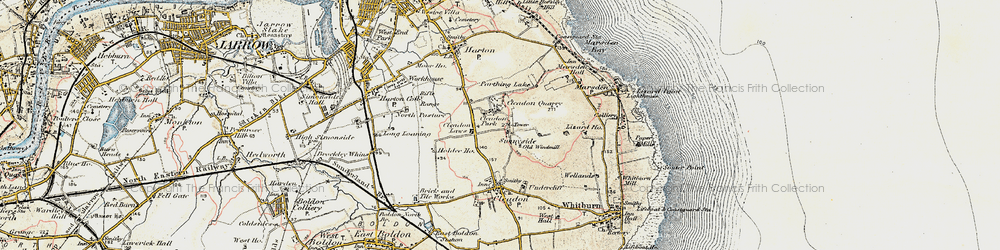 Old map of Cleadon Park in 1901-1904