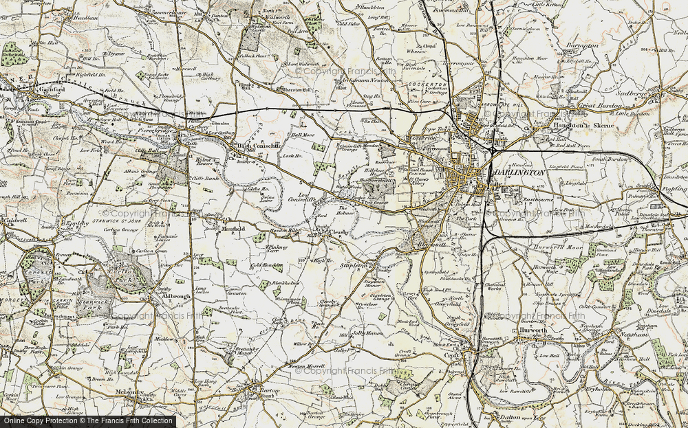 Old Map of Cleasby, 1903-1904 in 1903-1904