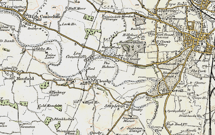 Old map of Cleasby in 1903-1904