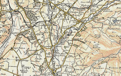 Old map of Black How in 1903-1904