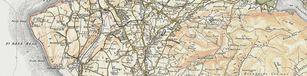 Old map of Black How in 1903-1904
