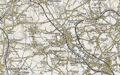 Old map of Cleckheaton in 1903