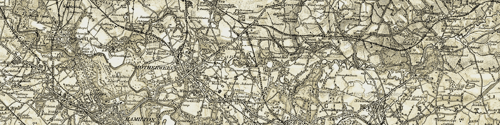 Old map of Cleekhimin in 1904-1905