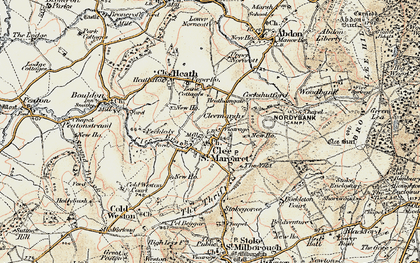 Old map of Cleemarsh in 1901-1902