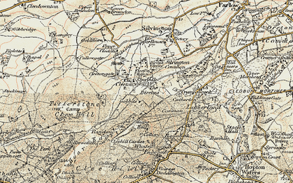 Old map of Cleeton St Mary in 1901-1902
