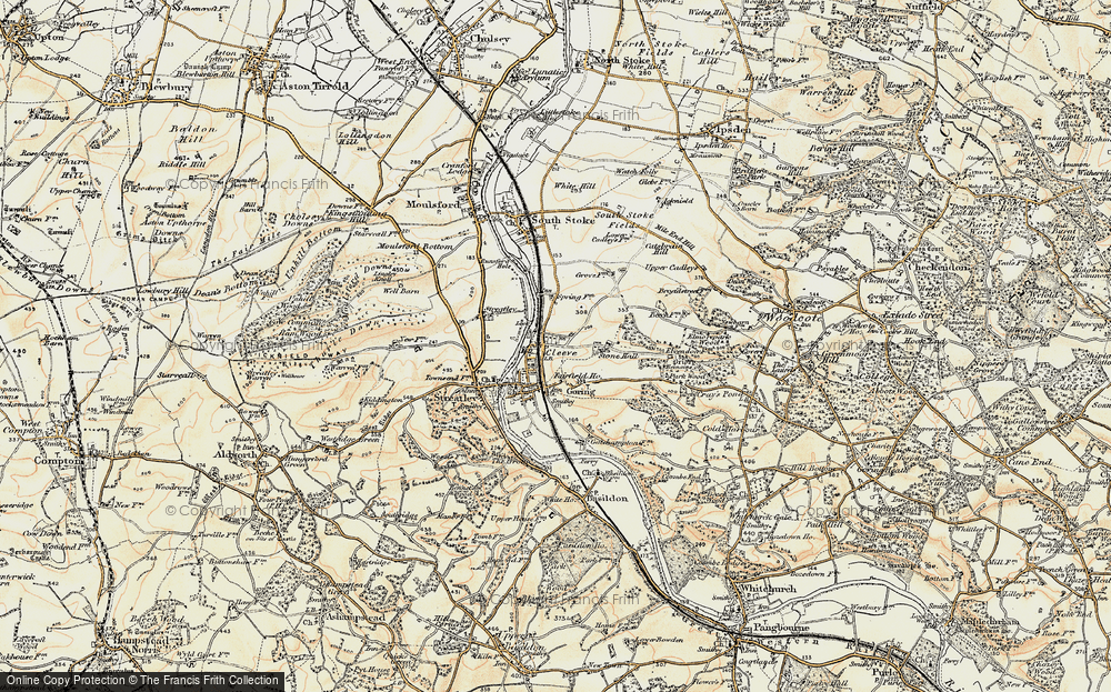 Old Map of Historic Map covering Burntwood in 1897-1900