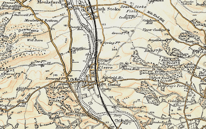 Old map of Burntwood in 1897-1900