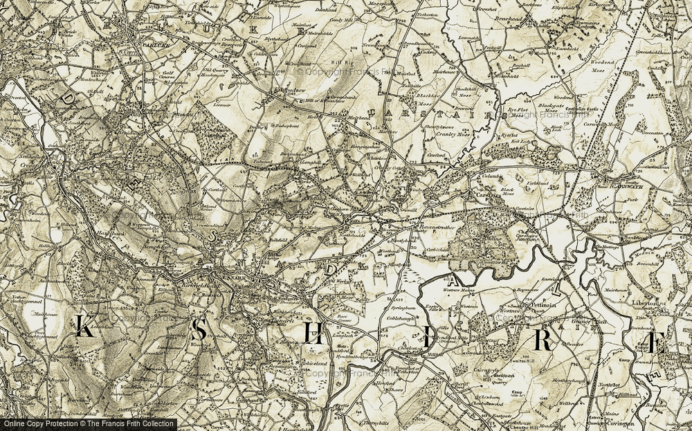 Old Map of Cleghorn, 1904-1905 in 1904-1905