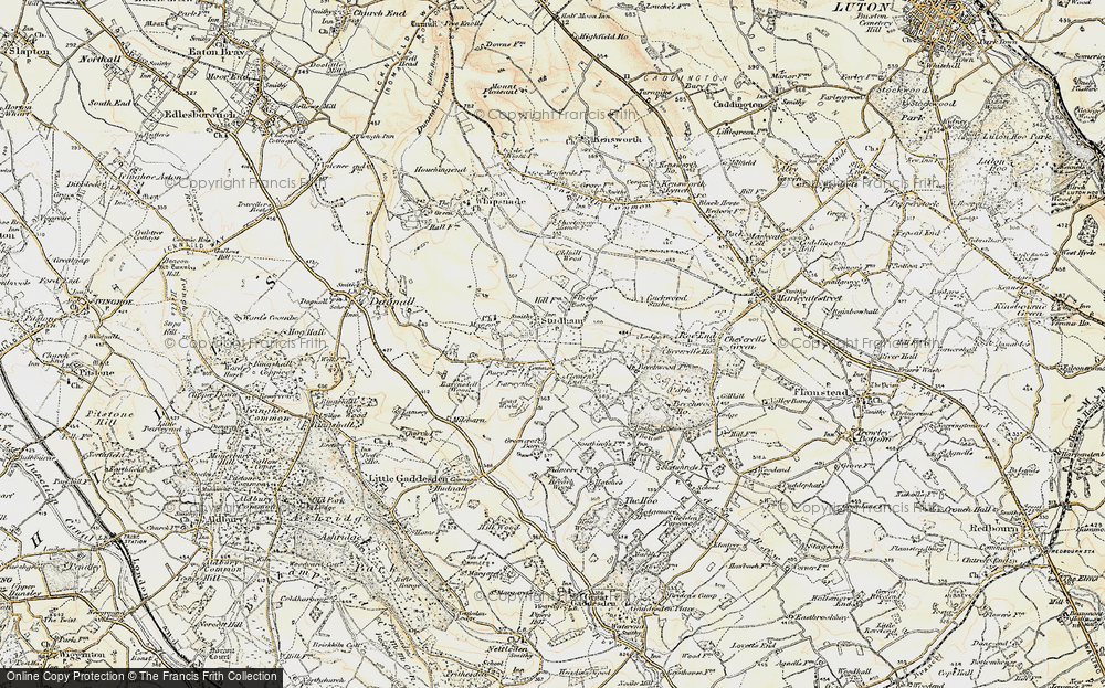Old Map of Clement's End, 1898-1899 in 1898-1899