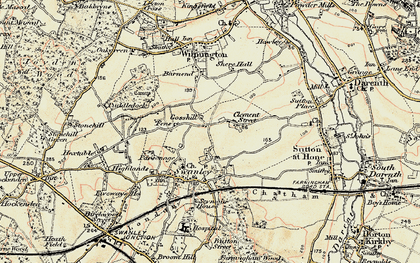 Old map of Clement Street in 1897-1898