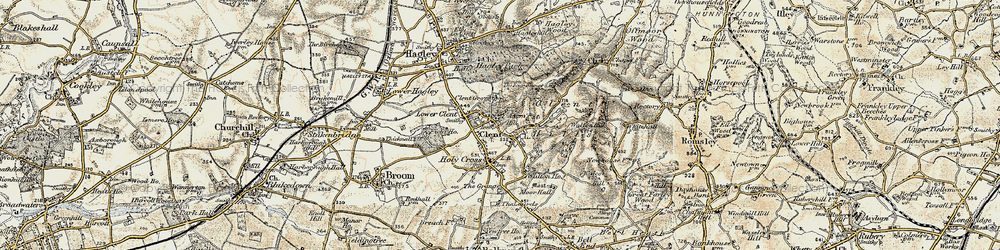 Old map of Adam's Hill in 1901-1902