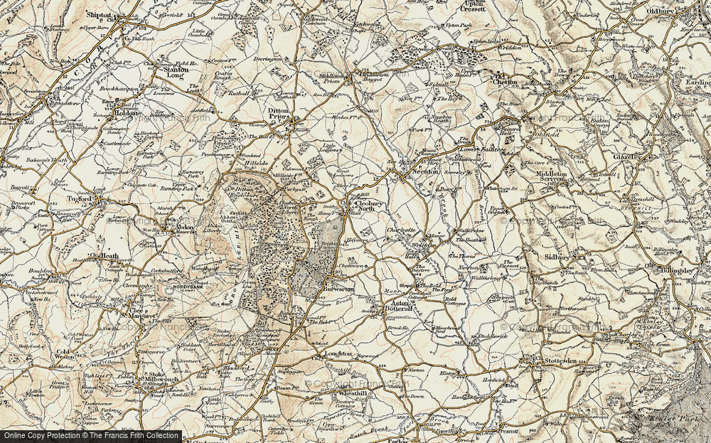 Old Map of Cleobury North, 1902 in 1902