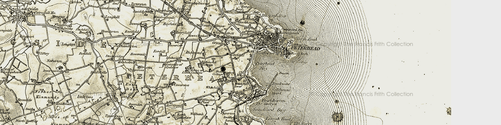 Old map of Clerkhill in 1909-1910