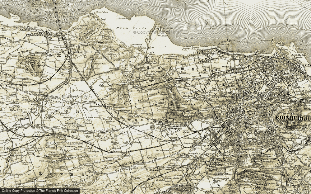 Old Map of Clermiston, 1903-1906 in 1903-1906